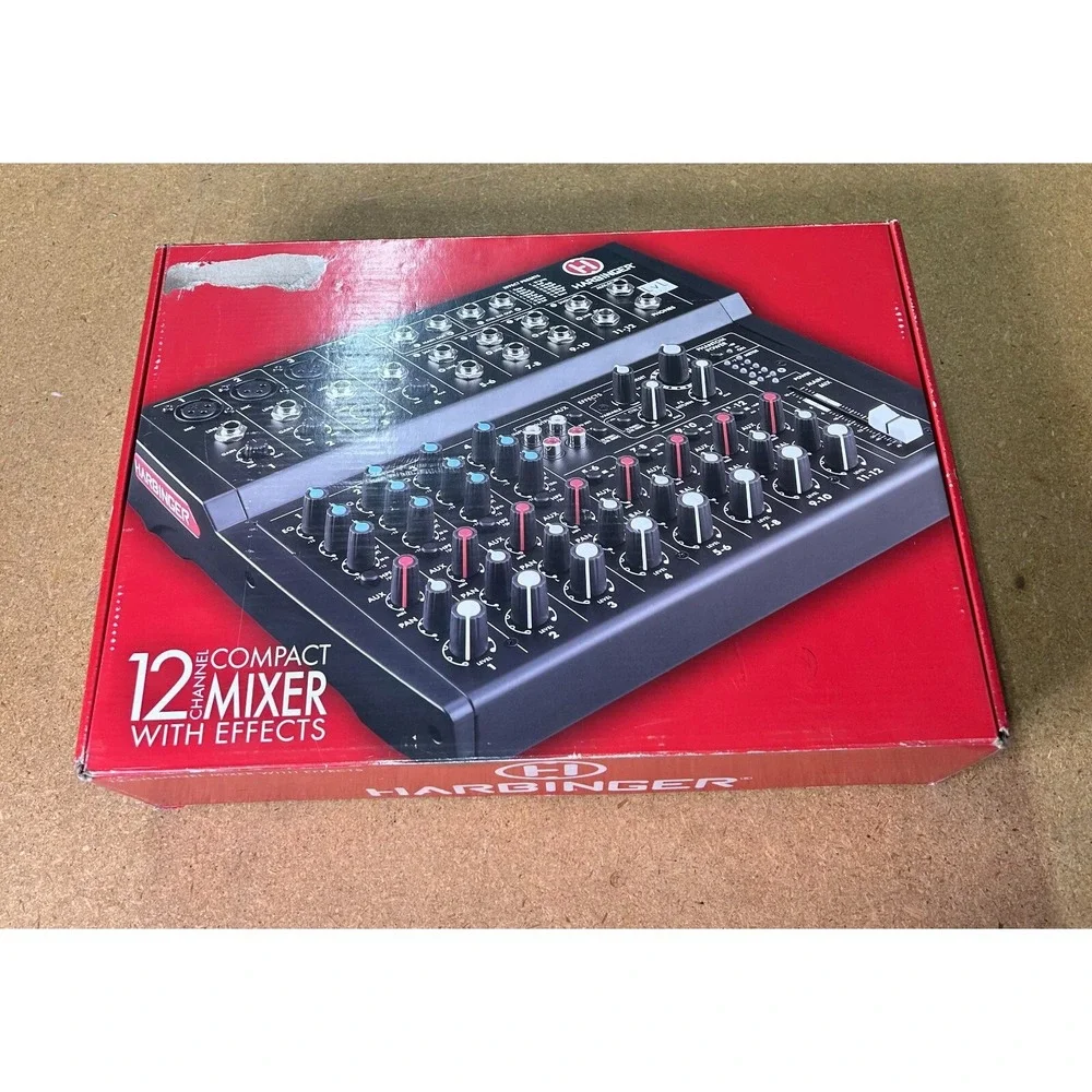 Harbinger‎ L1202FX Black 12-Channel Wireless Compact Analog Mixer with Effects